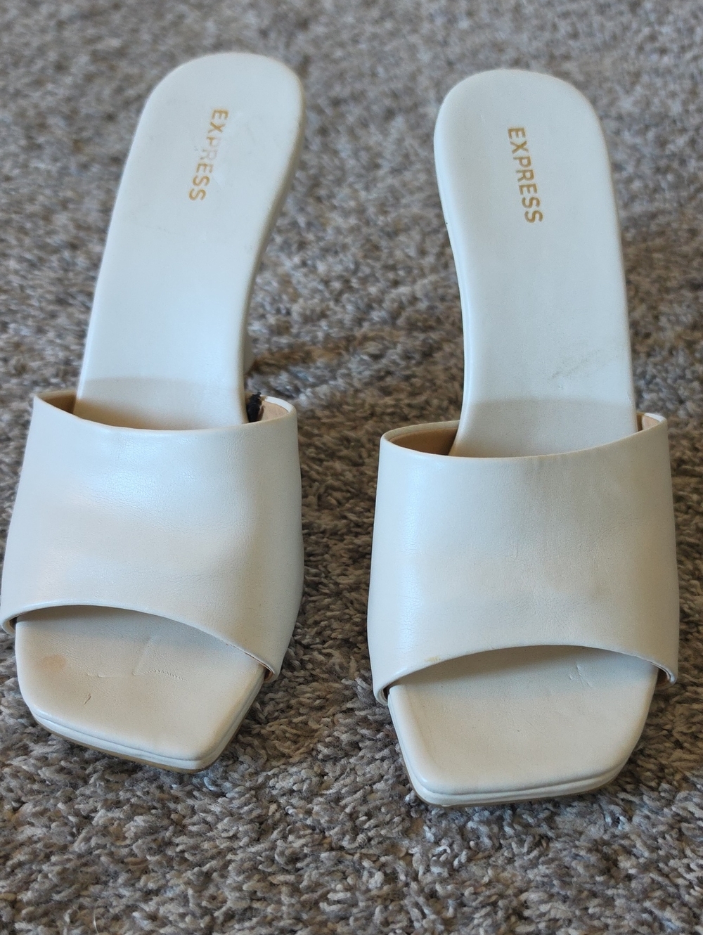 AWESOME Express Open Square Toe Mules